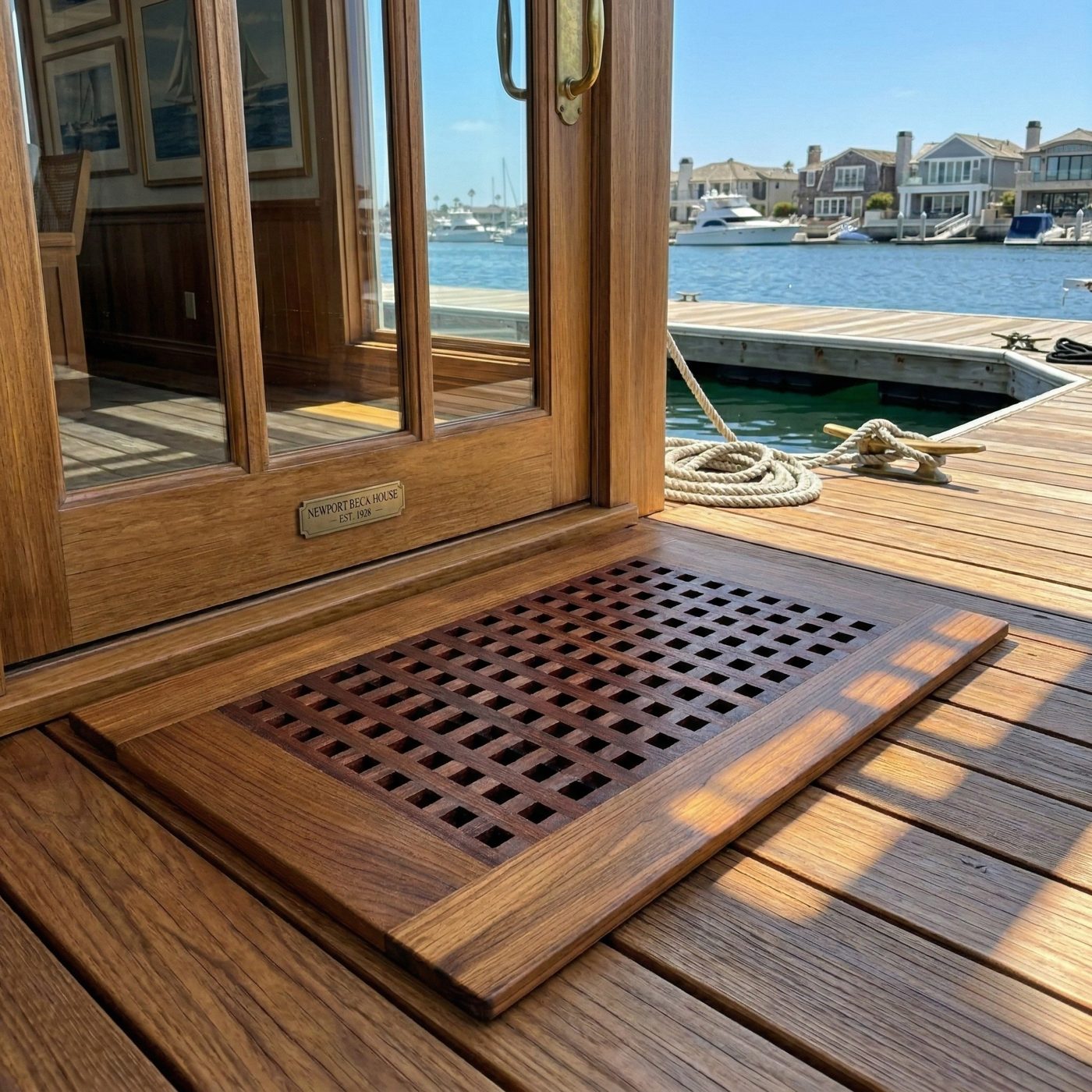 Wood Grate Door Mats